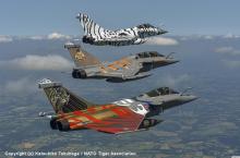 3 special painted French Rafales  from ECE1/30, EC3/30 and 11F (photo by Katsuhiko Tokunaga)