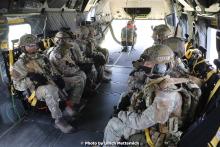 Portugees Special Forces inside the brand new ItAF 21° Gruppo HH-101 during NTM2021 (Photo by Ulrich Metternich)