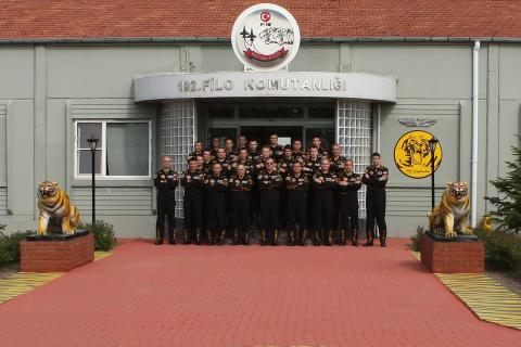 192 Filo in front of their Squadron building