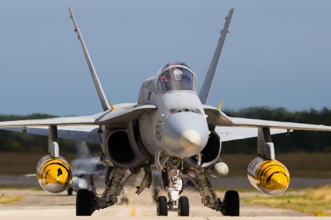 ALA 15 Hornet returning from A NTM2008 Mission (photo by David Goovaerts)