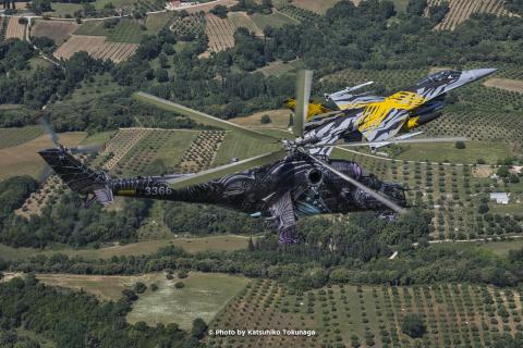Mixed formation – Mi-24  CzAF and F-16C Belgium