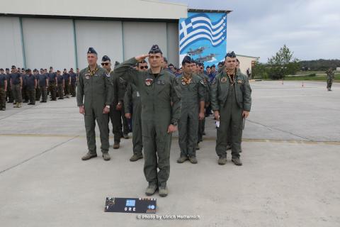 Hosting Squadron: 335 MIRA Hellenic Air Force at opening ceremony.