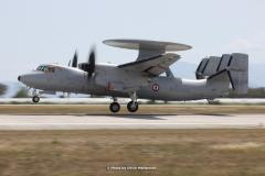 E-2C Hawkeye from French Navy supported missions of NTM 22 with their early warning radar.