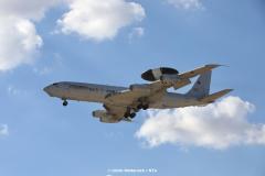 E-3A Sentry AWACS during low approach at Gioia del Colle.