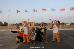 Tiger Mascots from different Tiger Squadrons.