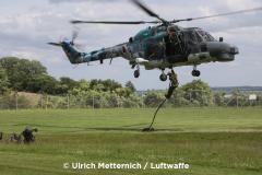 German Navy Mk 88A Sea Lynx from 3 SQN Navy Wing 5 participated in NTM with Special Ops.